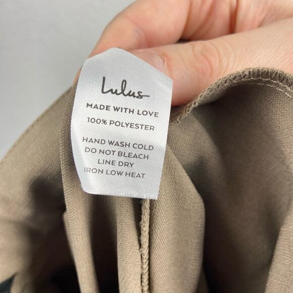 New Lulu’s tan trouser pants size xs - Picture 3 of 7